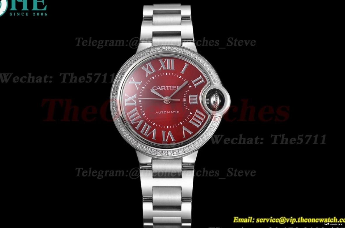 NH05 SS 33mm Dial GDF Bleu Ballon SS Red De Cartier 1207
